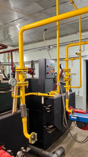 Паровой котел и газопроводная обвязка — Приозерск
